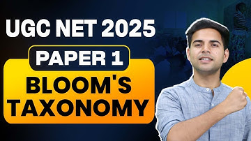 UGC NET 2025 Paper 1 | Bloom