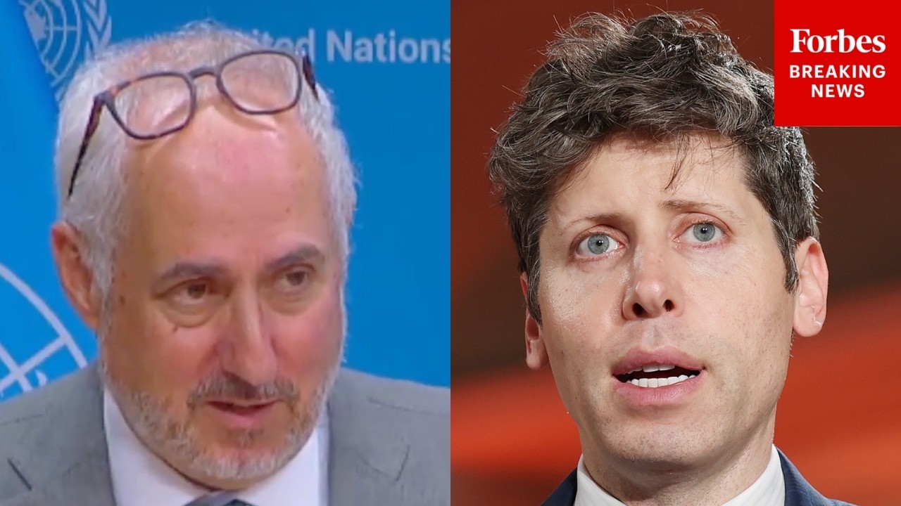 UN spokesperson Stéphane Dujarric is asked whether U.N. Secretary-General António Guterres would meet with OpenAI CEO Sam Altman during the U.N. General Assembly week, as Altman is expected to participate in a Security Council discussion on artificial intelligence and international security.