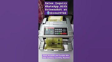 Discover the Most Accurate and Durable Mix Note Currency Counting Machine 💰 #shorts #youtubeshorts