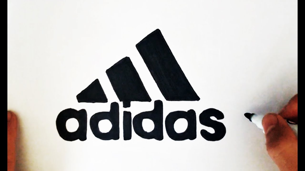 Wie zeichnet man das Adidas Logo (Symbol, Emblem) - YouTube