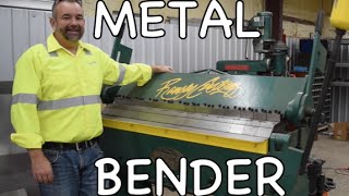 How to use a Metal Bender  Steel Sheetmetal Brake (Finger Break)