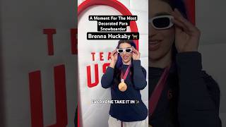 A moment for the most decorated para snowboarder Brenna Huckaby 🐐