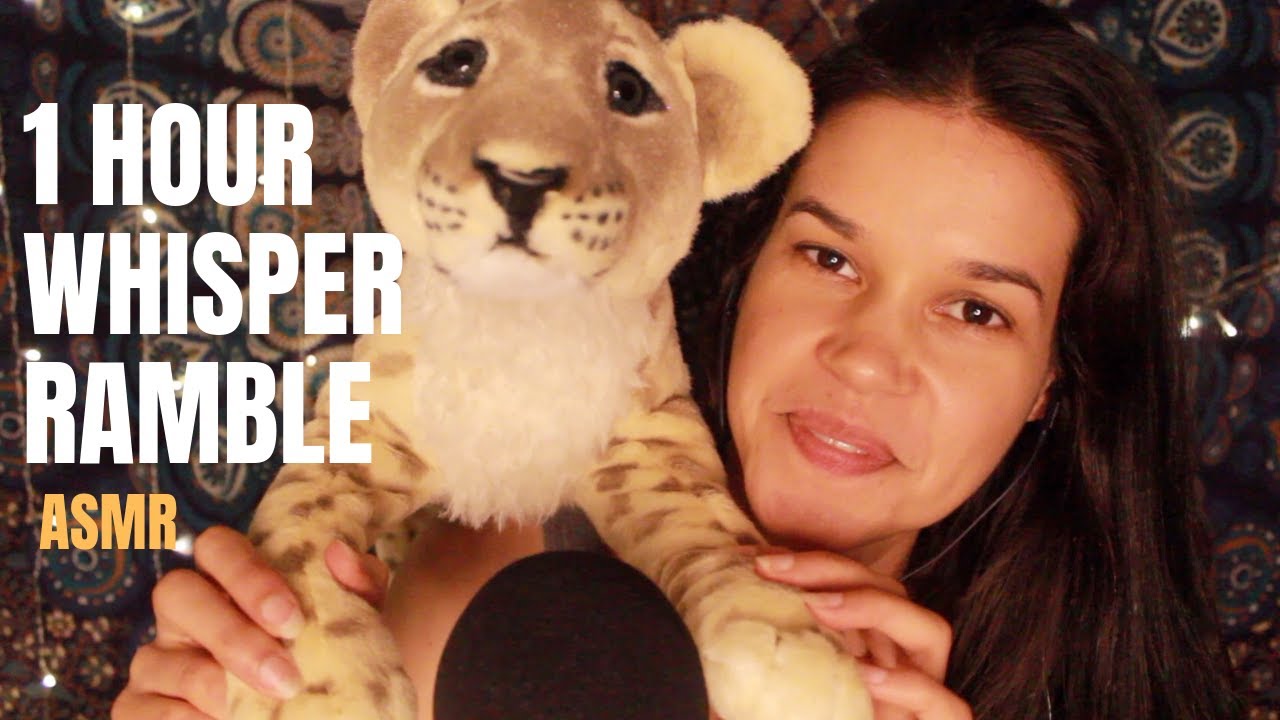 [ASMR] Whisper Ramble | With Relaxing Candy Eating and my Lion Cub ~ 1 HOUR!