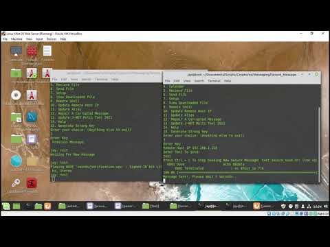 Using The Key Generator To Send Encrypted Message On Linux