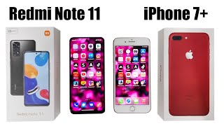 Xiaomi Redmi NOTE 11 vs iPhone 7 PLUS SPEED TEST