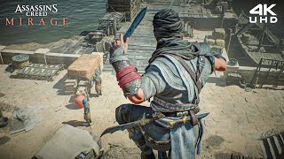 Assassin's Creed Mirage - Aggressive Stealth Kills & Parkour Gameplay [4K UHD 60FPS]