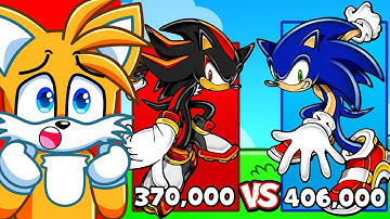 SONIC vs SHADOW Power Level Comparison