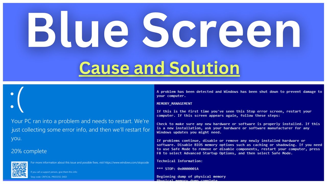 How to Fix Blue Screen of Death on Windows 10 / 11 - Explained in Hindi ...