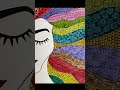 Satisfying pattern hair Art | #art #doodle #viral #fyp #ytshorts #satisfying #adultcoloring #fypage