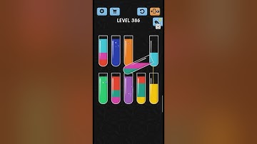 Water Color Sort Level No 386 walkthrough Solution Gameplay ,best Game for every one