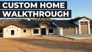 Modern Farmhouse Custom Home Project Walkthrough