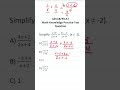 Simplifying Rational Expressions: ASVAB/PiCAT Math Practice Test Q #acetheasvab #grammarhero