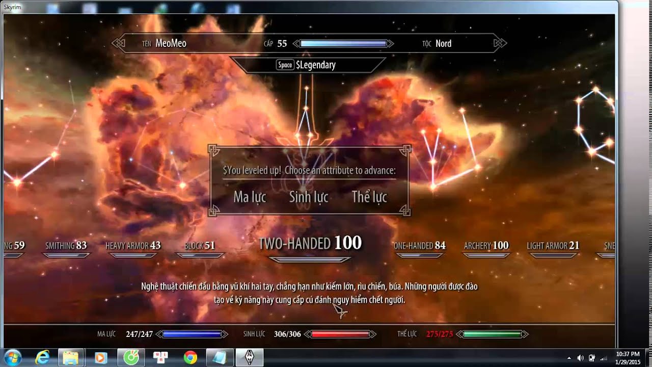 Hướng dẫn reset điểm perk skill Tree Skyrim YouTube
