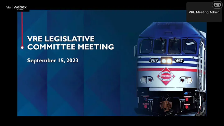VRE Operations Board Meeting for September 2023