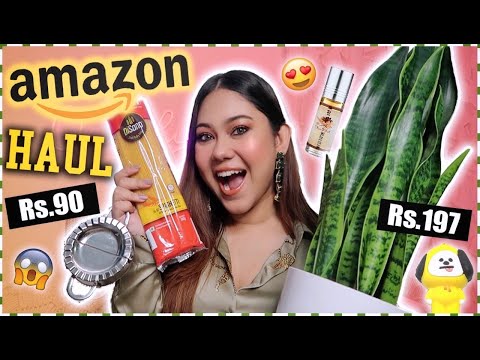 HUGE AMAZON HAUL Starting Rs.90 ONLY! momo maker, perfume, kitchen & home decor | ThatQuirky