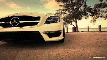 The Vossen Matte White Mercedes Benz CLS63 AMG on 20