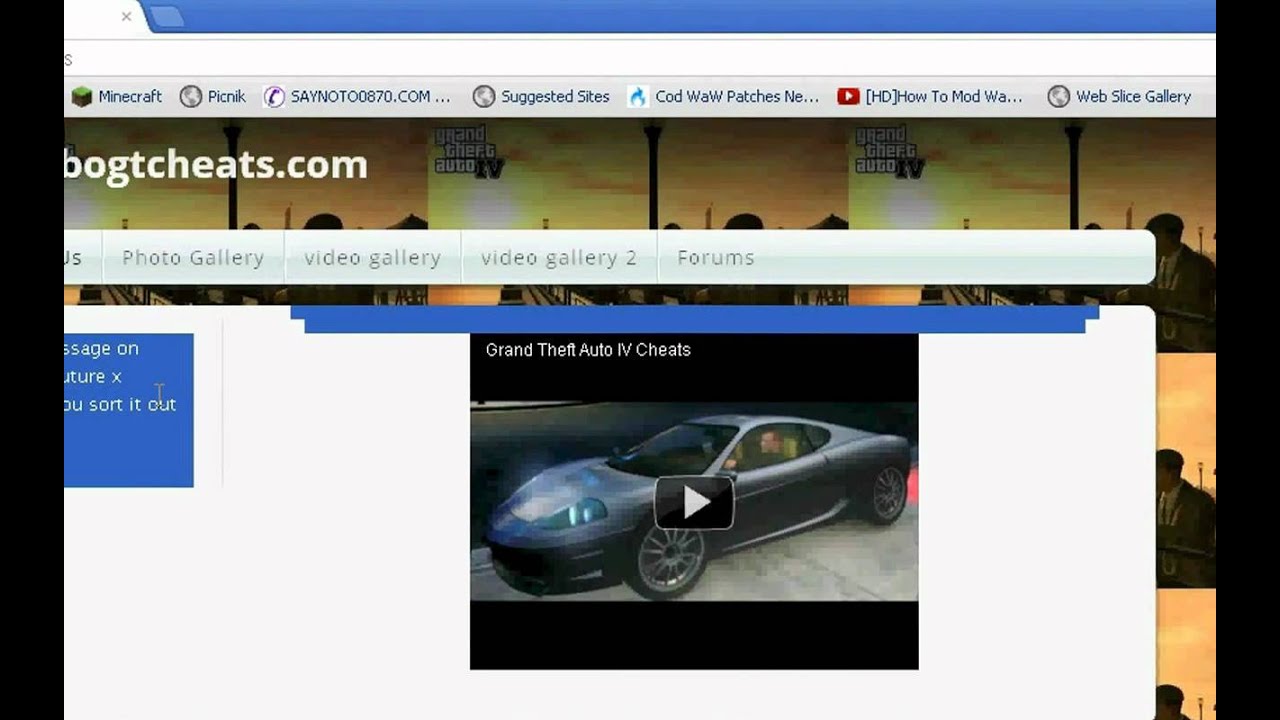 Gta Cheats Tbogt YouTube 