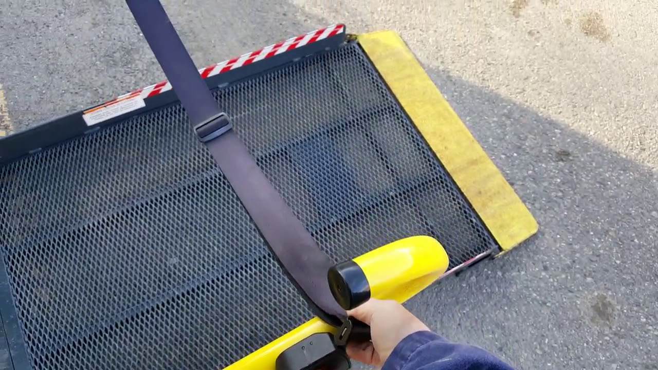 Ricon Wheel Chair Lift on a School Bus