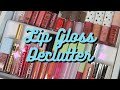 Makeup Declutter 2021 | Massive Lip Gloss Declutter *One Third Gone*