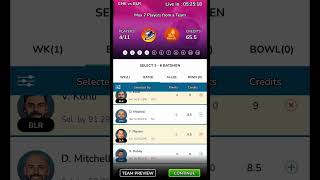 CHE vs RCB Winzo App Team, CSK vs RCB Dream11 IPL Prediction, Chennai vs Banglore #dream11 #cskvsrcb screenshot 2