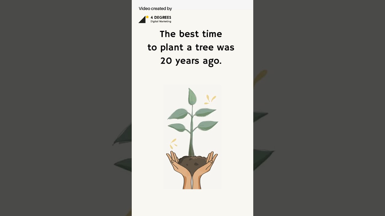 Animated Quote Video &ndash; Best Time to Plant a Tree