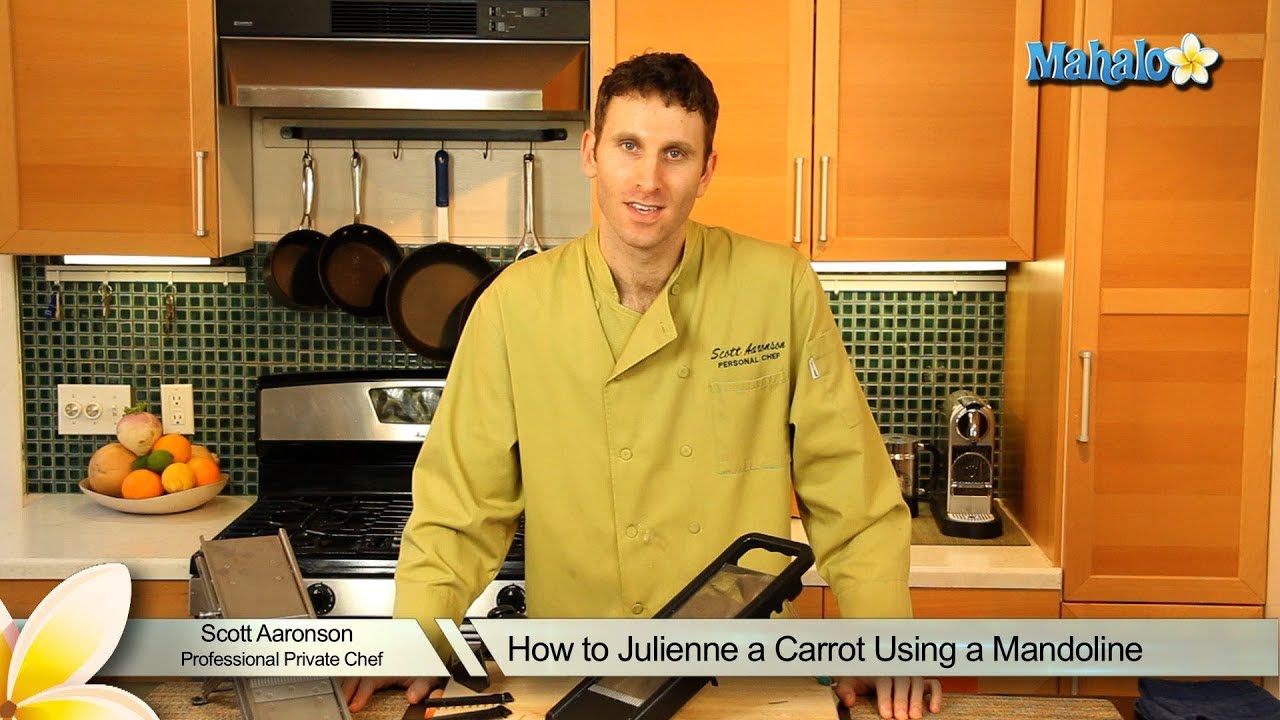How to Julienne a Carrot Using a Mandoline YouTube