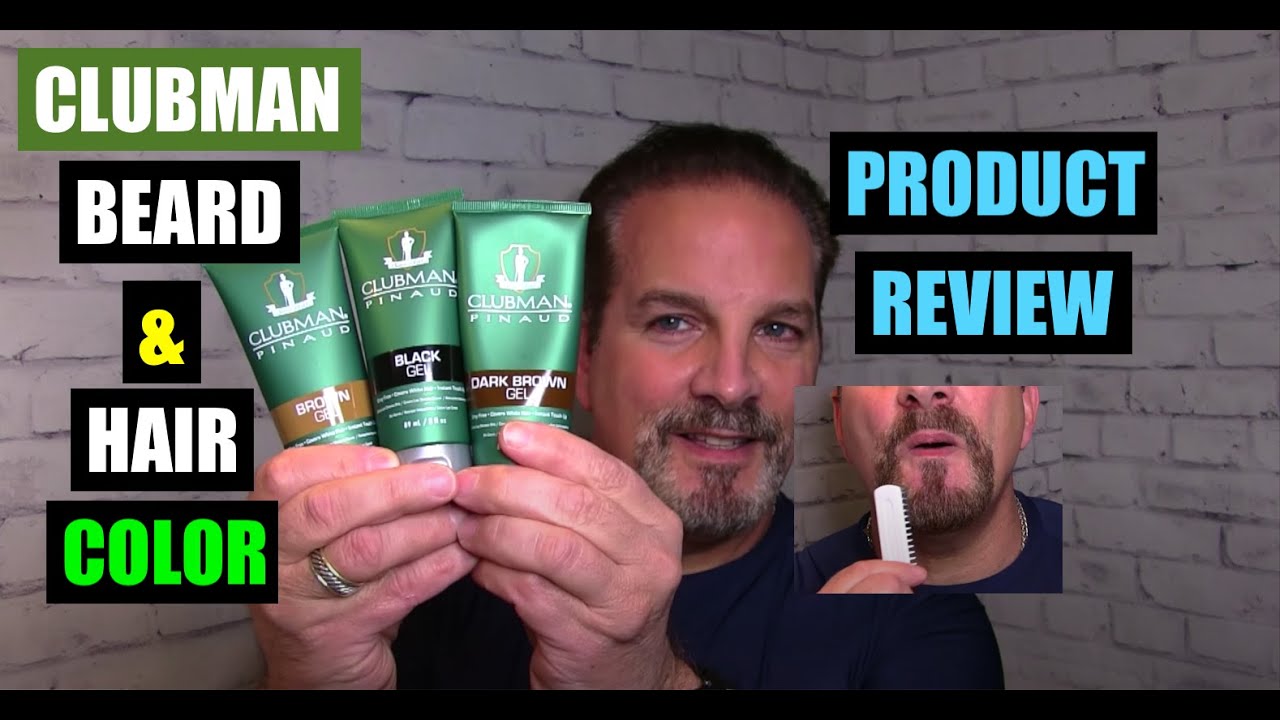 Clubman Beard and Hair Color Gel Review 4K - YouTube