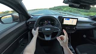 New Dacia DUSTER Full Hybrid 2024 Test Drive POV screenshot 3