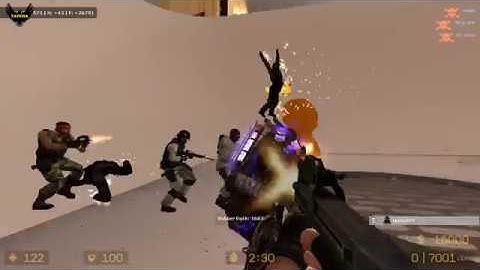 ZOMBIE ESCAPE MOD ON COUNTER-STRIKE: SOURCE, MAP: ZE_bathroom, LEVEL 1, CSS