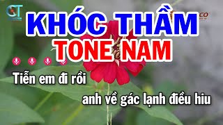 Karaoke Khóc Thầm Tone Nam ( Am ) Nhạc Sống Tuấn Cò