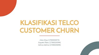 Tugas Akhir Data Mining - Klasifikasi Customer Churn