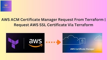 AWS ACM Certificate Manager Request From Terraform || Request AWS SSL Certificate From Terraform