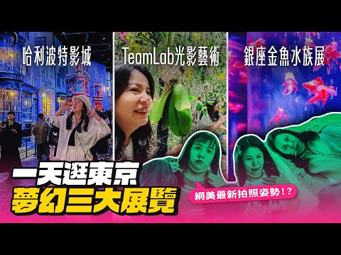 東京一天開箱三個夢幻展覽！哈利波特影城、teamLab、銀座金魚藝術！值得！