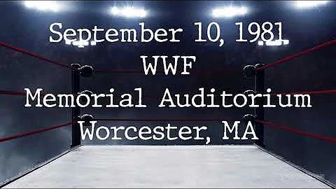 WWF @ Memorial Auditorium, Worcester, MA - Septemb...