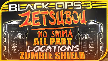 BO3: Zetsubou No Shima - How To Build The Zombie Shield! All Parts & Locations (Black Ops 3 Zombies)