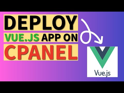 How to deploy Vue.js app on cPanel