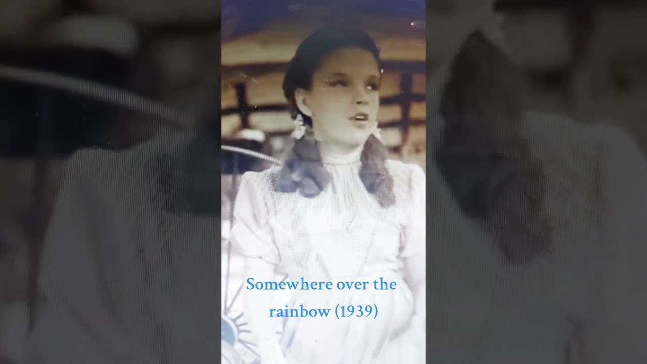 Judy Garland somewhere over the rainbow