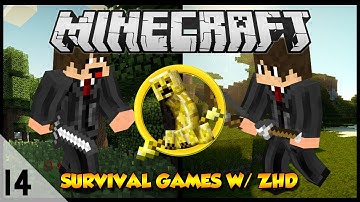 Minecraft Survival Games #14 "My Internet Is Crap ;-;" w/ ZHDcrew