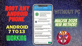 🔥 ROOT ANY ANDROID PHONE WITHOUT PC !! NEW ROOTING METHOD 2023 ⚡ WORKING ON Android 7 To 13 🔥