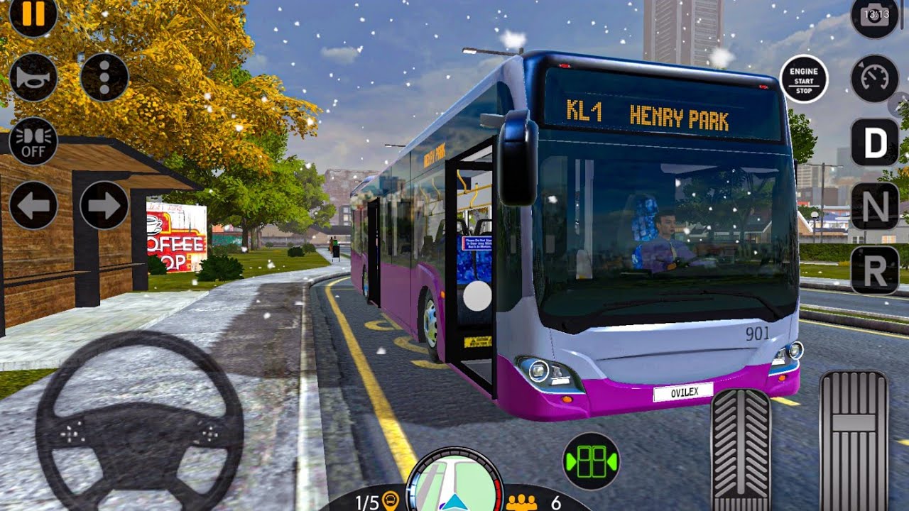 Boston City Bus Driving Simulator Gameplay 2025 l Passenger Transport ...