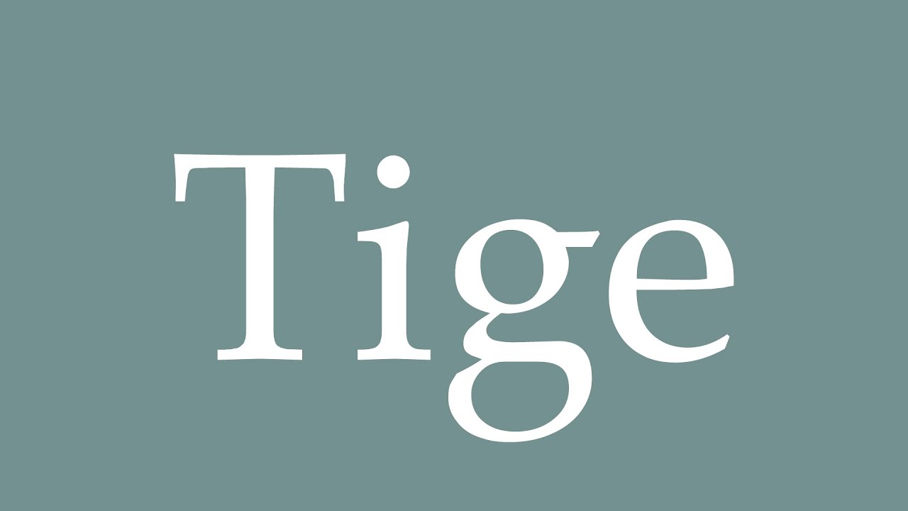 How to Pronounce ''Tige'' (Stem) Correctly in French - YouTube