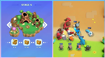 merge war army draft battler android smartphone IOS walkthrough all levels stage 5