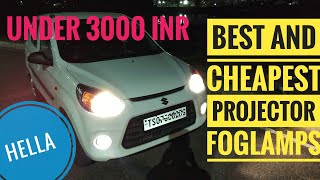 #DIY PROJECTOR FOG LAMP INSTALLATION IN MARUTI SUZUKI ALTO 800 🚘 || HELLA 60mm HIGH BEAM MODULE 💡🔦