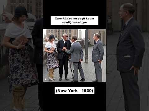 Zaro Ağa'ya ne çeşit kadın sevdiği soruluyor (New York - 1930) #shorts #1930s