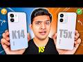 OPPO K14 vs Vivo T5x - Best Phone Under ₹20,000 ! 🔥