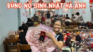 🟢Bùng nổ sinh nhật khách đông vỡ trận! Hà Anh nhận quà của Anh Tin bên Mỹ