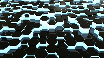 3D Hexagons Background Video - Free motion background