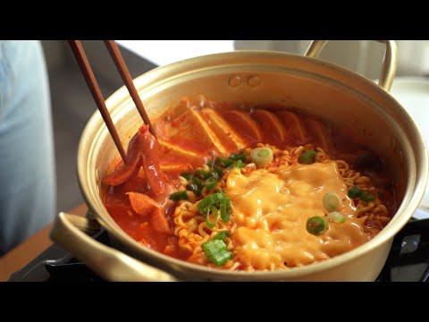 Korean Army Base Stew That Anyone Can Make! (Budae Jjigae: 부대찌개)