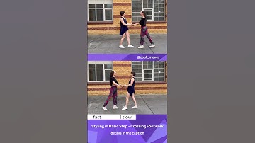 Styling in Basic Step - Crossing Footwork (@zouk_moves - Brazilian Zouk Moves Glossary, Tutorials)