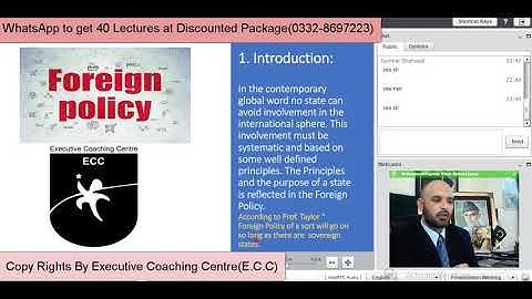 Foreign Policy International Relations I By M Farhan Khan Abbasi